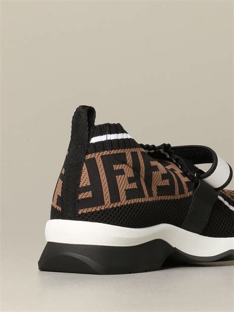 fendi mesh slip on sneakers|Black technical mesh running sneakers .